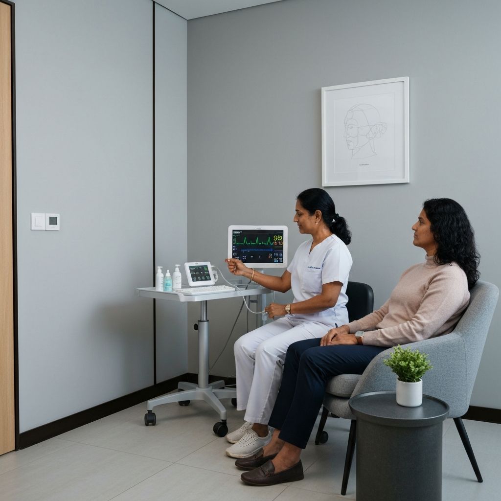 Health assessment in private clinic office